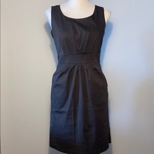 Massimo Deep Grey Black Midi Sleeveless Dress